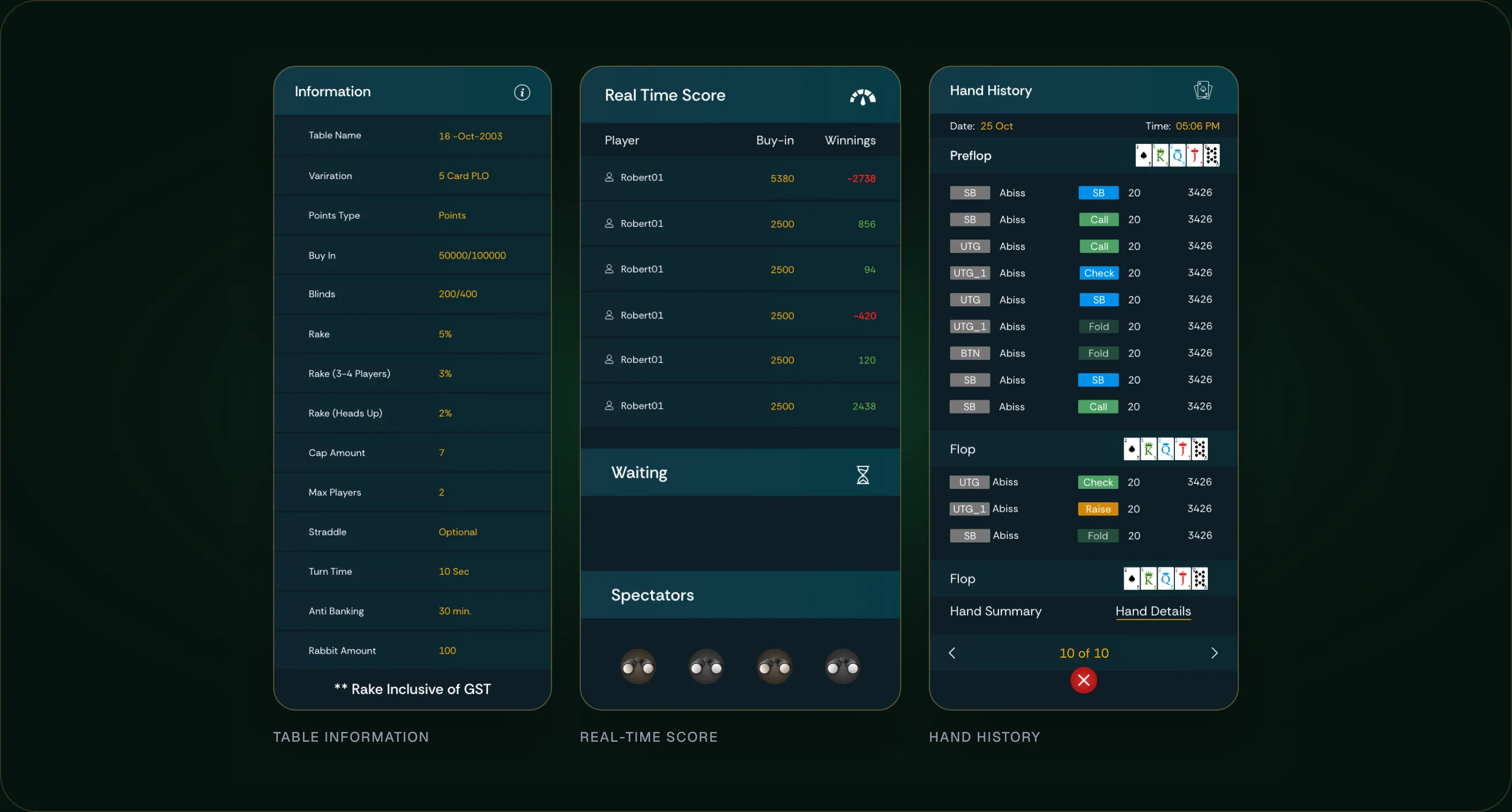 Game Badlo in-game screens on web and mobile.