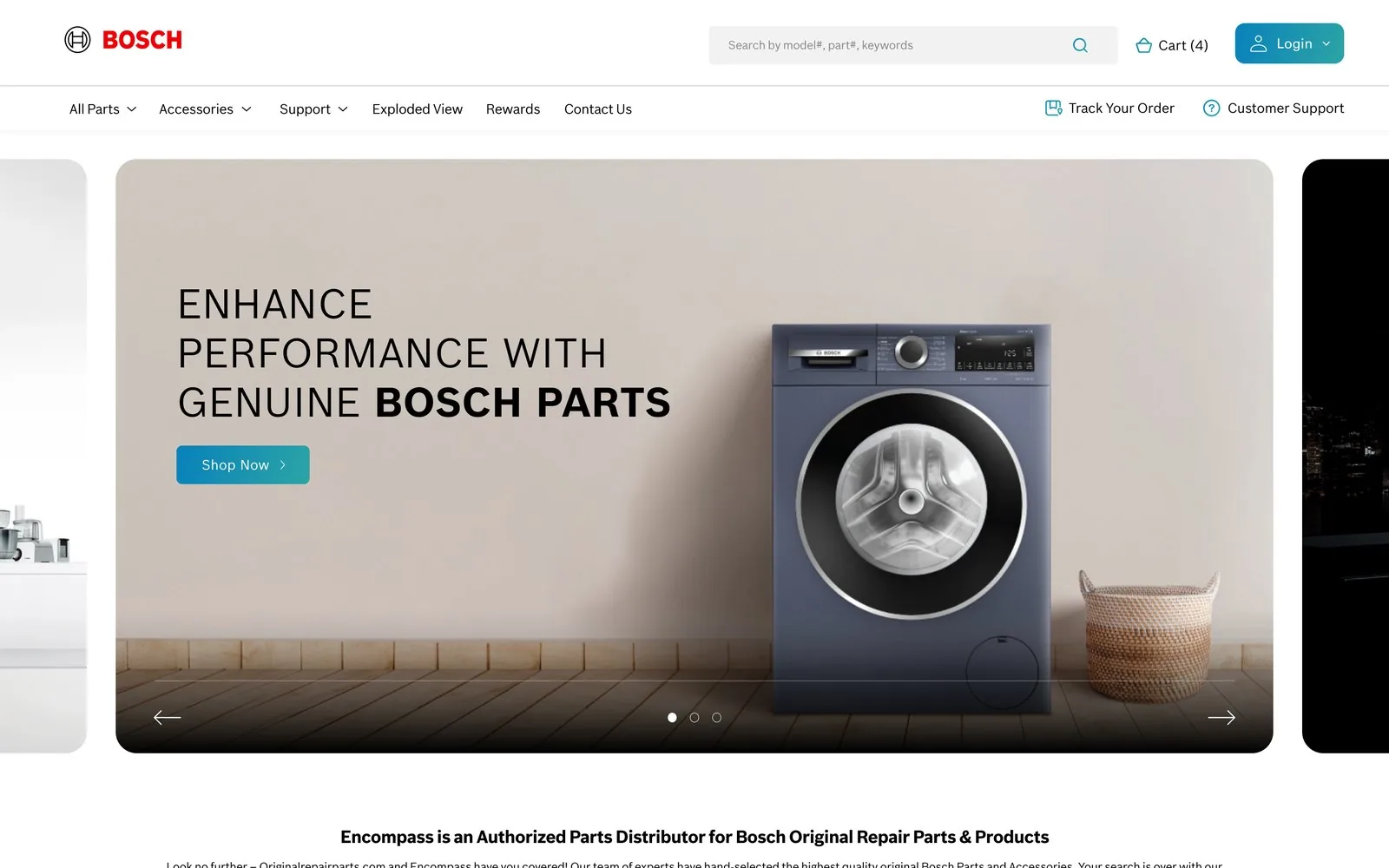 Bosch Parts — Homepage