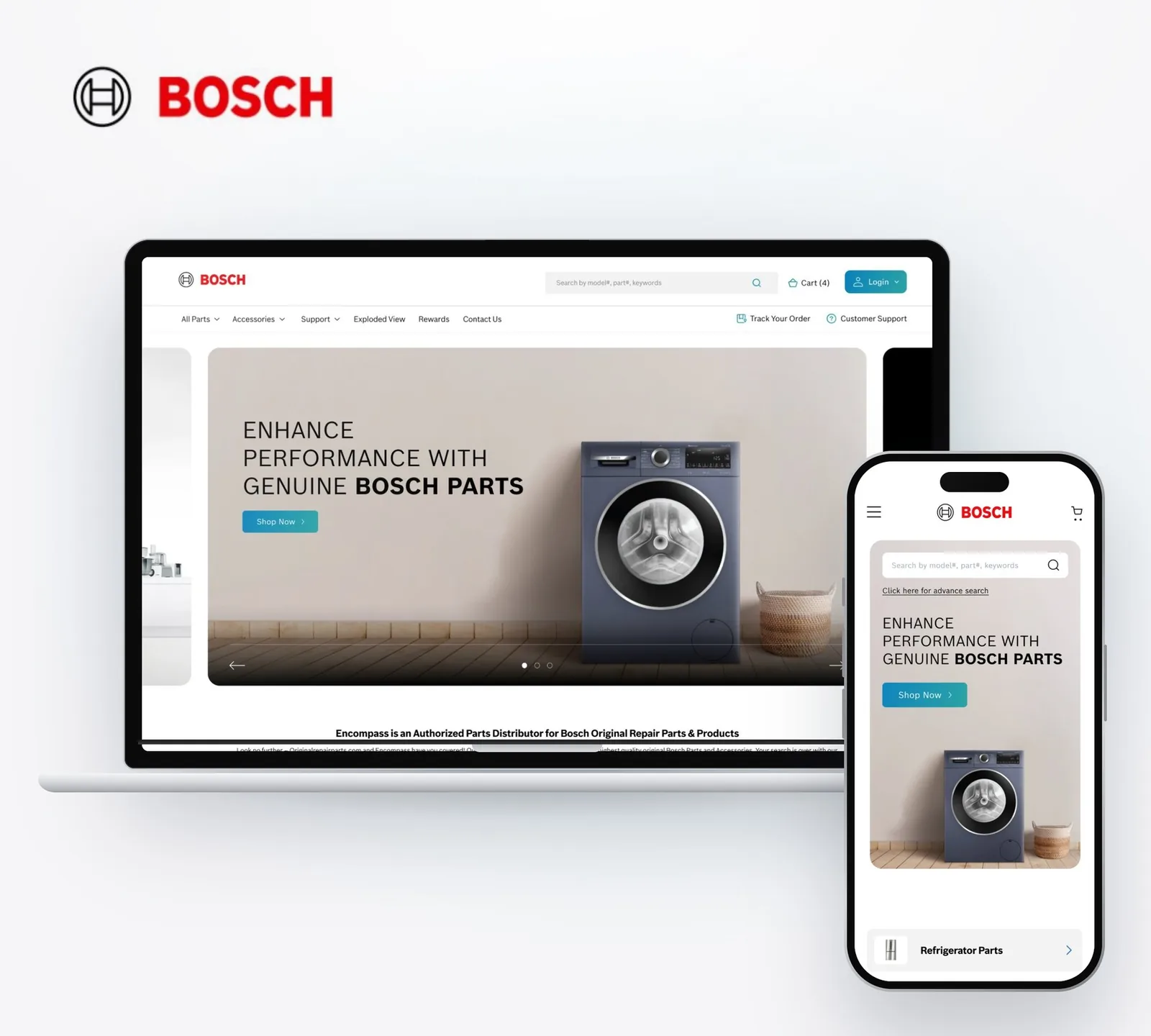 Bosch Parts — E-commerce · Web & mobile