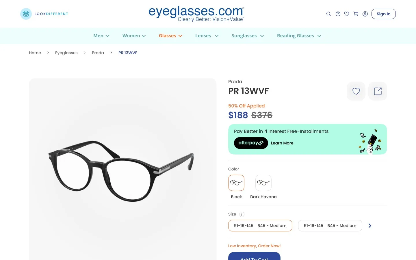 eyeglasses.com — Product page · select lenses