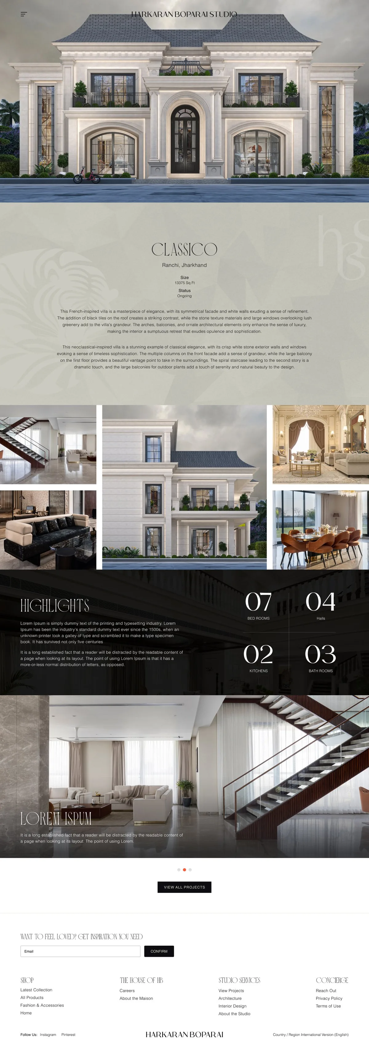 Harkaran Boparai Studio — Project details, full page