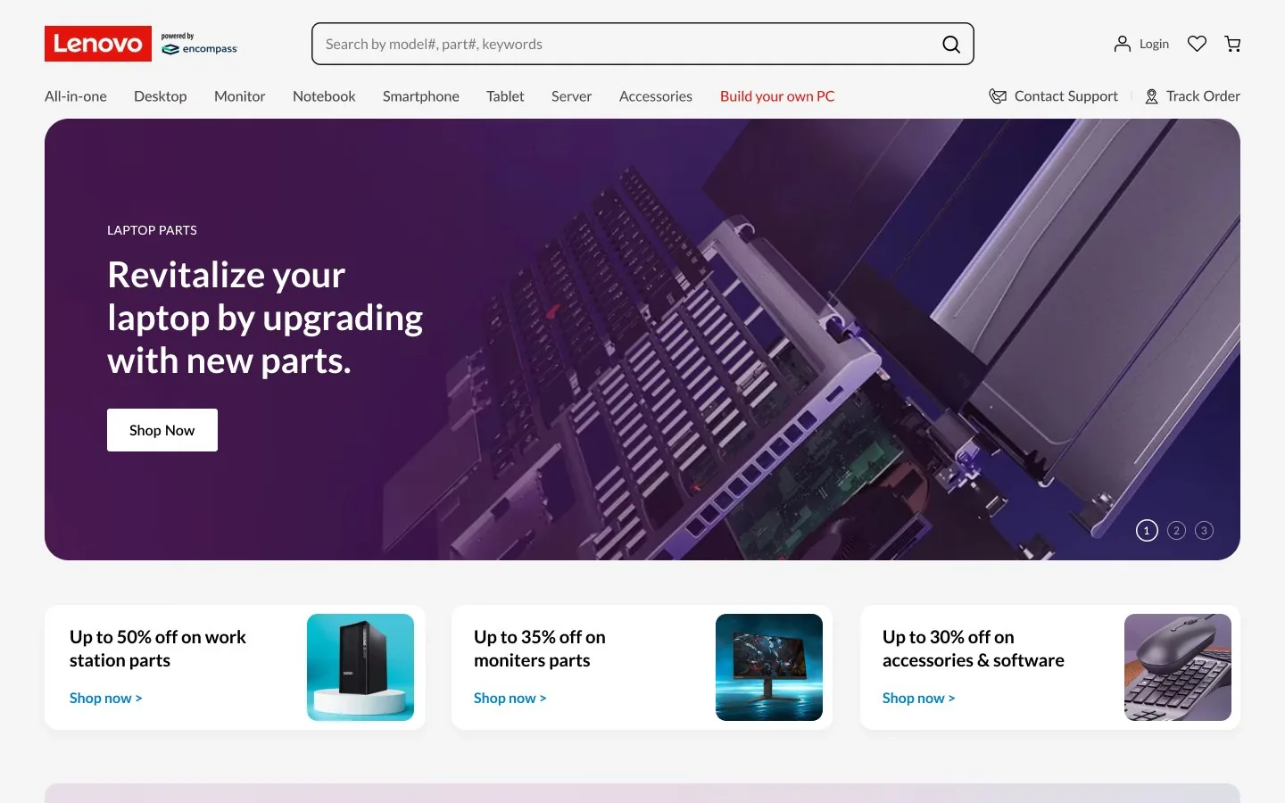 Lenovo Parts — Homepage