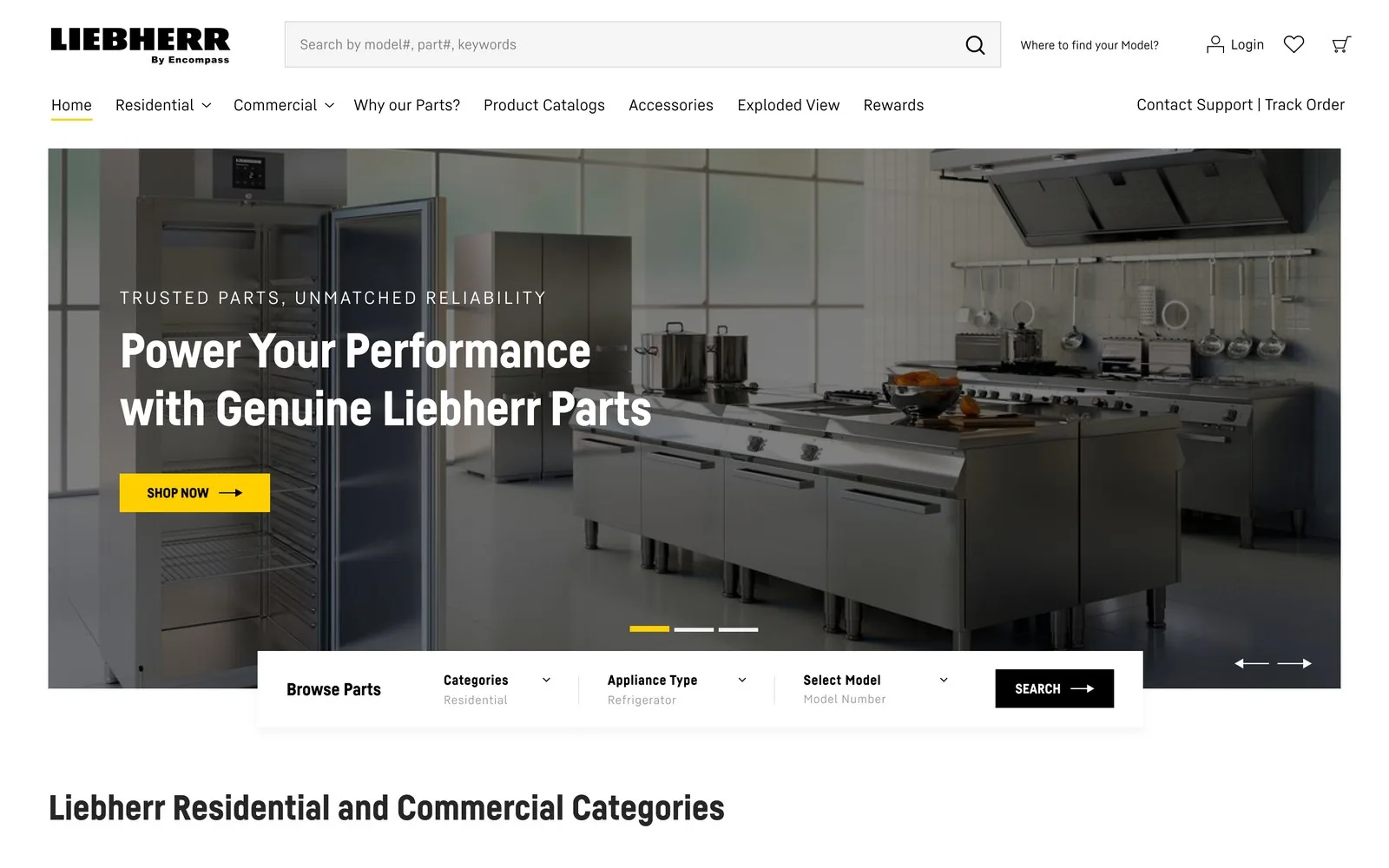 Liebherr Parts — Homepage