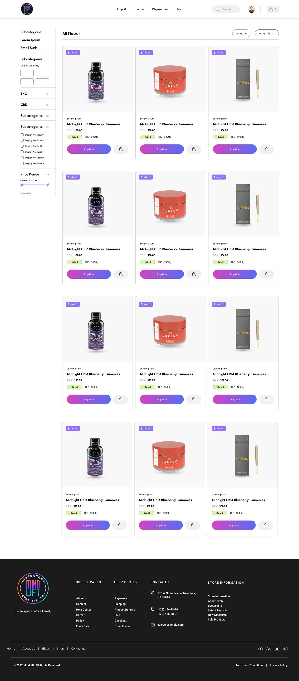 MindLift — Product listing, full page