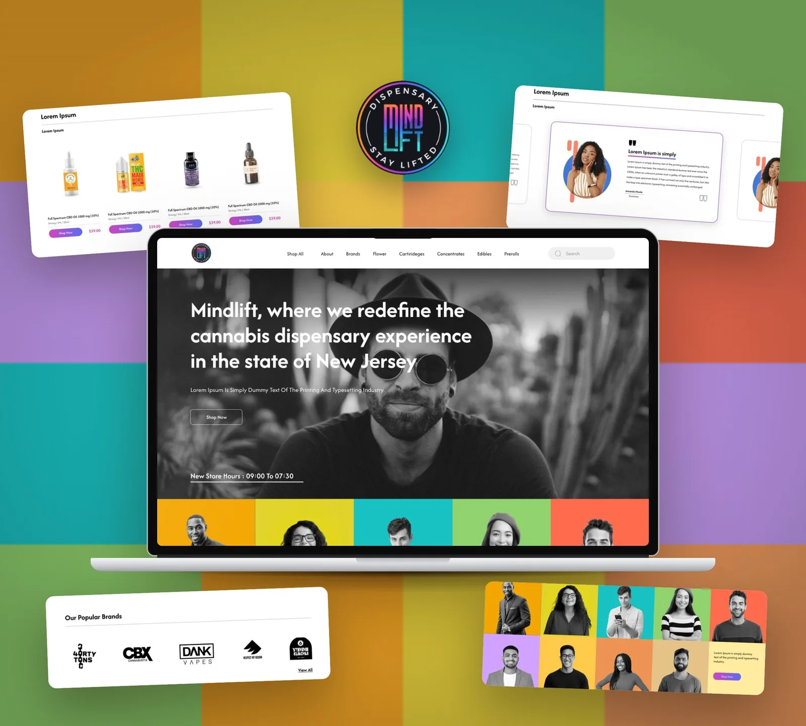 MindLift — Website · Dispensary