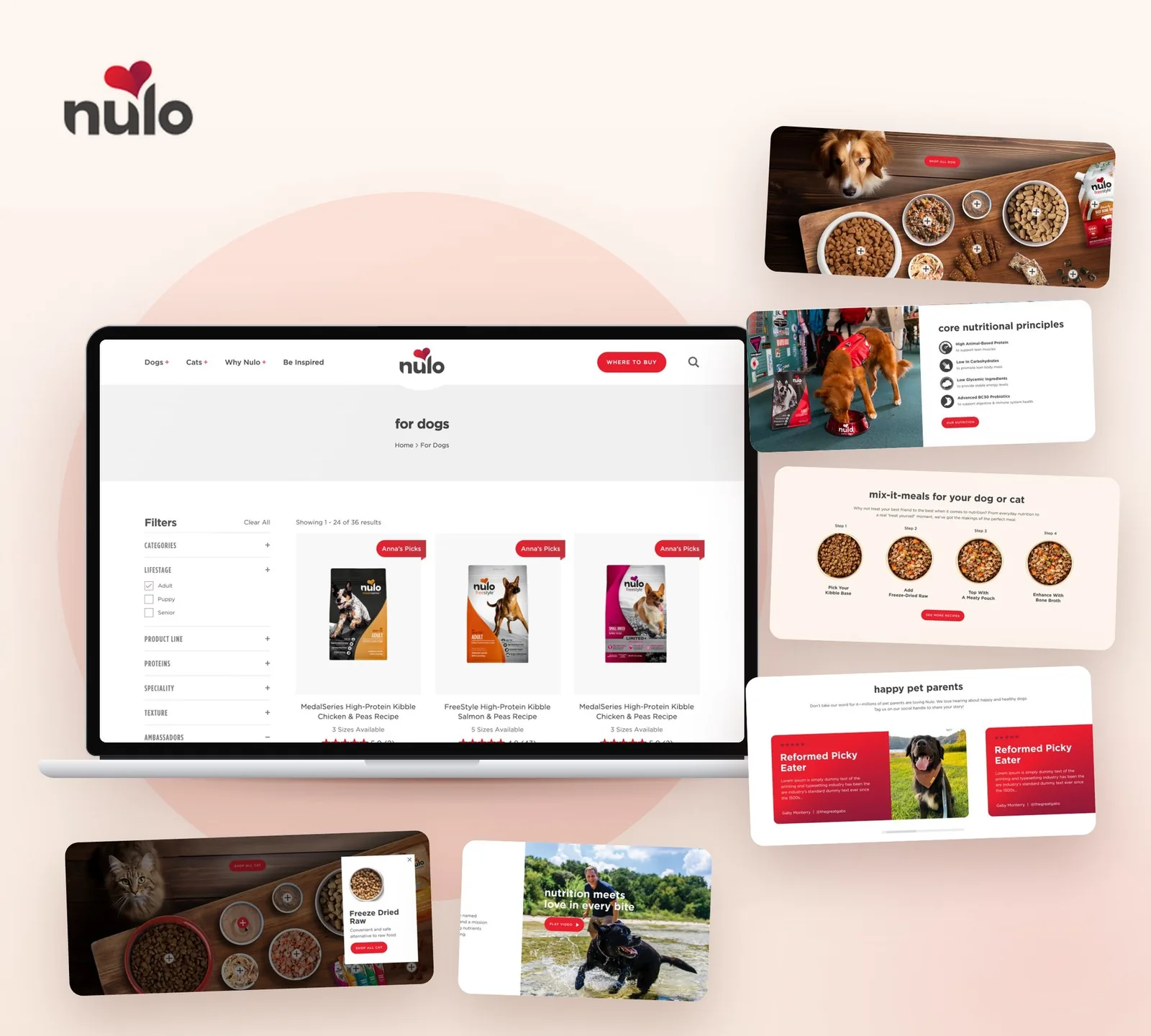Nulo — E-commerce · Pet food