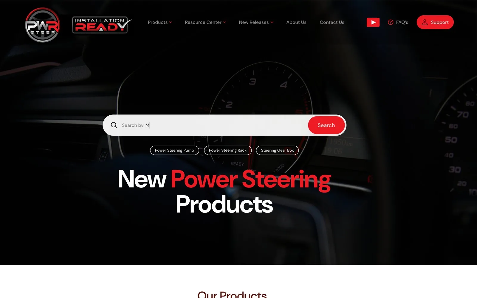 PWR Steer — Homepage