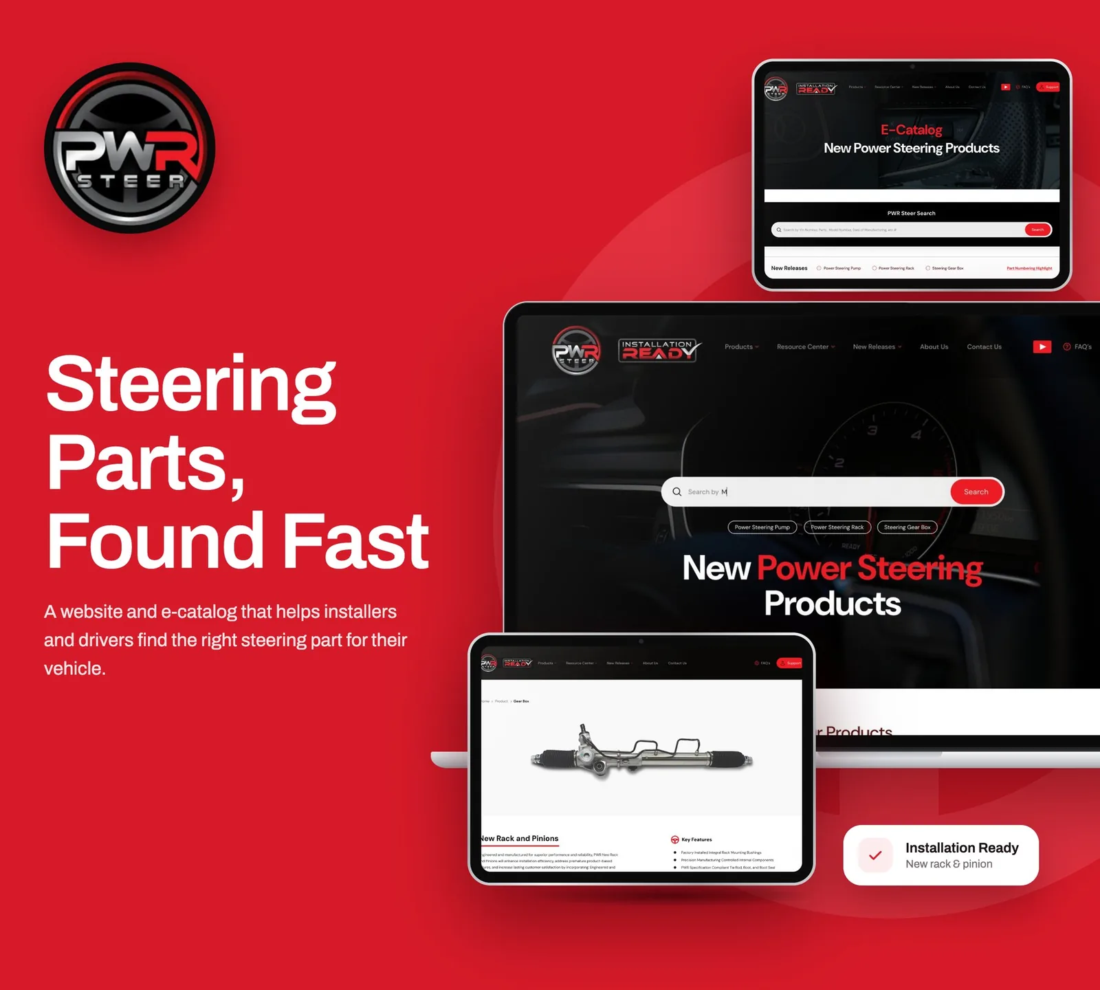PWR Steer — Website & e-catalog