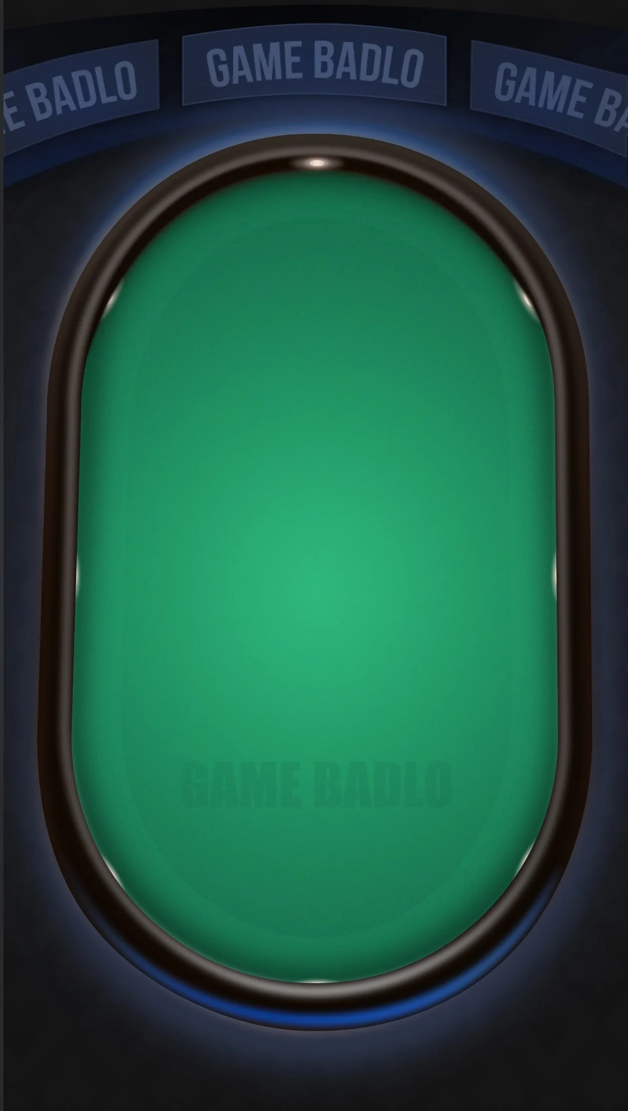 Game Badlo poker table, green felt