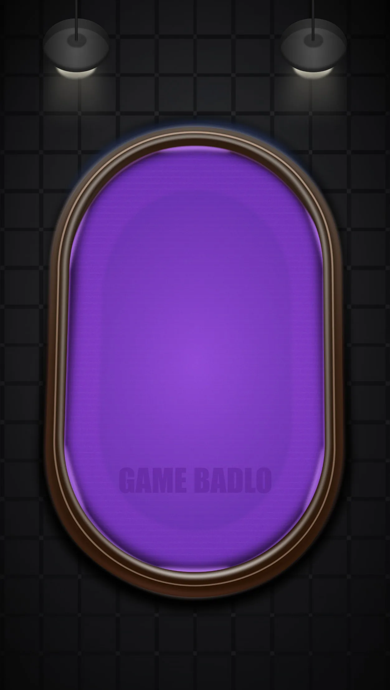 Game Badlo poker table, purple felt